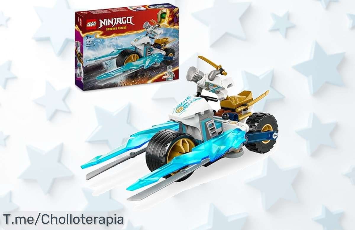 Conquista Ninjago con la Moto de Hielo de Zane: Diversión a tope y cuchillas mágicas, ¡super chollo que vuela rápido! Hazlo tuyo antes de que se agote esta oferta única.