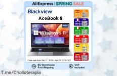 Consigue el Blackview AceBook 8 con procesador Intel y 16GB de RAM a un precio locooo, una oportunidad única que no podrás dejar pasar ¡Apresúrate antes que se agote!
