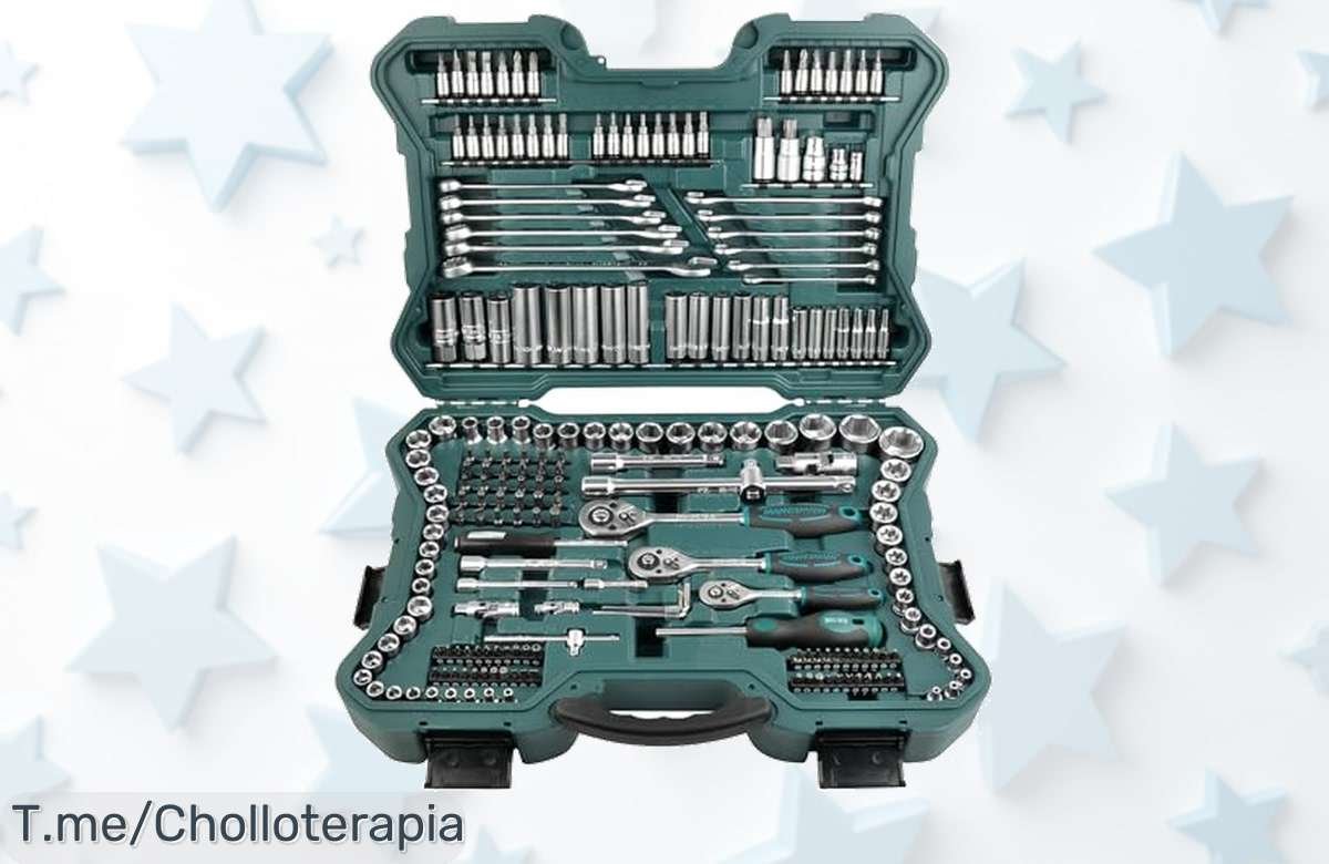 Consigue el Maletín Mannesmann de 215 piezas, la herramienta más completa y duradera para tus reparaciones. Aprovecha este ofertón antes que se agote ¡Compra ya!