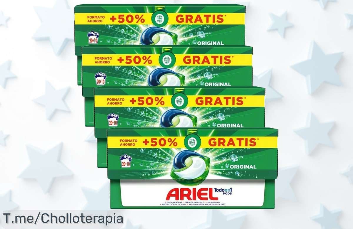 Consigue el Pack de Detergente Ariel Allin1 Pods con 120 Cápsulas a un Precio Loco ¡Haz que tu Ropa Brille como Nunca Antes! Oferta Limitada, Compra Ya y No te Quedes sin él