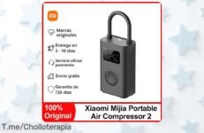 Consigue el Xiaomi Mijia Compresor de Aire 2, un super chollo inteligente que infla tus neumáticos con precisión Oferta limitada, ¡hazlo tuyo antes de quedarte sin!