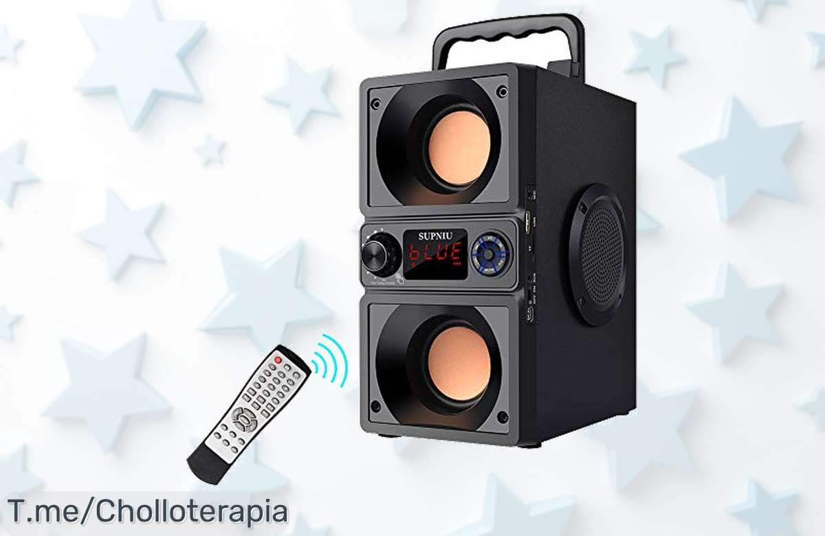 Consigue el altavoz bluetooth más potente del mercado con 40W de pura potencia y llévalo a casa con un descuento brutal, ¡aprovéchalo antes que se agoten!