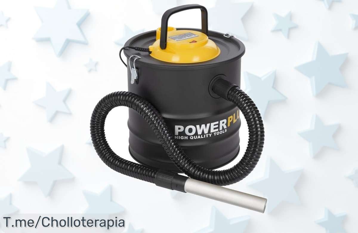 Consigue el aspirador soplador de cenizas 1600W POWERPLUS a un precio loco y con envío exprés en solo 24 horas, ¡aprovecha este ofertón antes de que se agote!