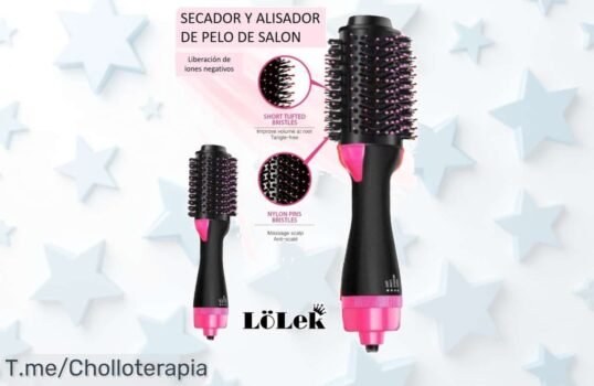 Consigue el cepillo LoLek en color rosa a un precio loco, disfruta de peinados espectaculares en minutos y apúrate, ¡las unidades son limitadas!