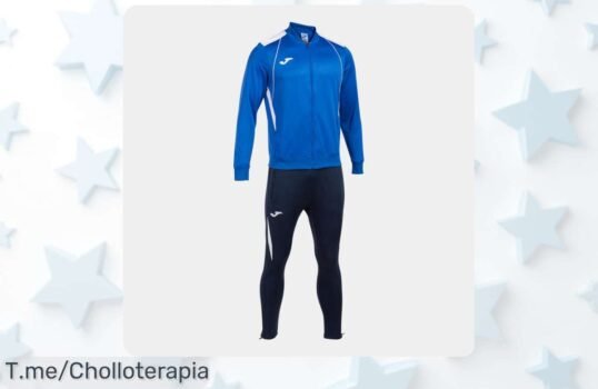 Consigue el chándal Joma Championship VII en Royal Blanco Marino a un precio loco y siente la energía de un campeón, ¡aprovecha esta oferta limitada antes que se acabe!