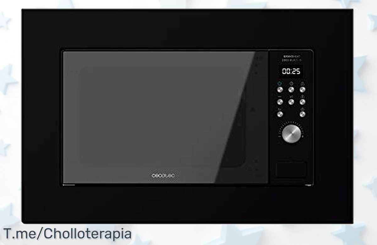 Consigue el microondas Cecotec GrandHeat 2000 a un precio loco: grill potente y 9 funciones para cocinar como un chef. ¡No dejes pasar este ofertón único, actúa ya!