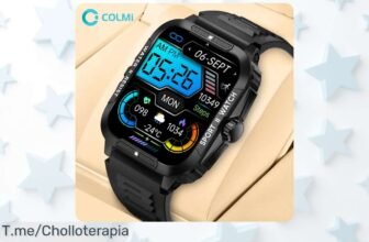 Consigue el reloj inteligente militar COLMI P76 a un precio loco: resistente al agua, llamadas Bluetooth y listo para tus aventuras ¡Actúa ya, oferta limitada!