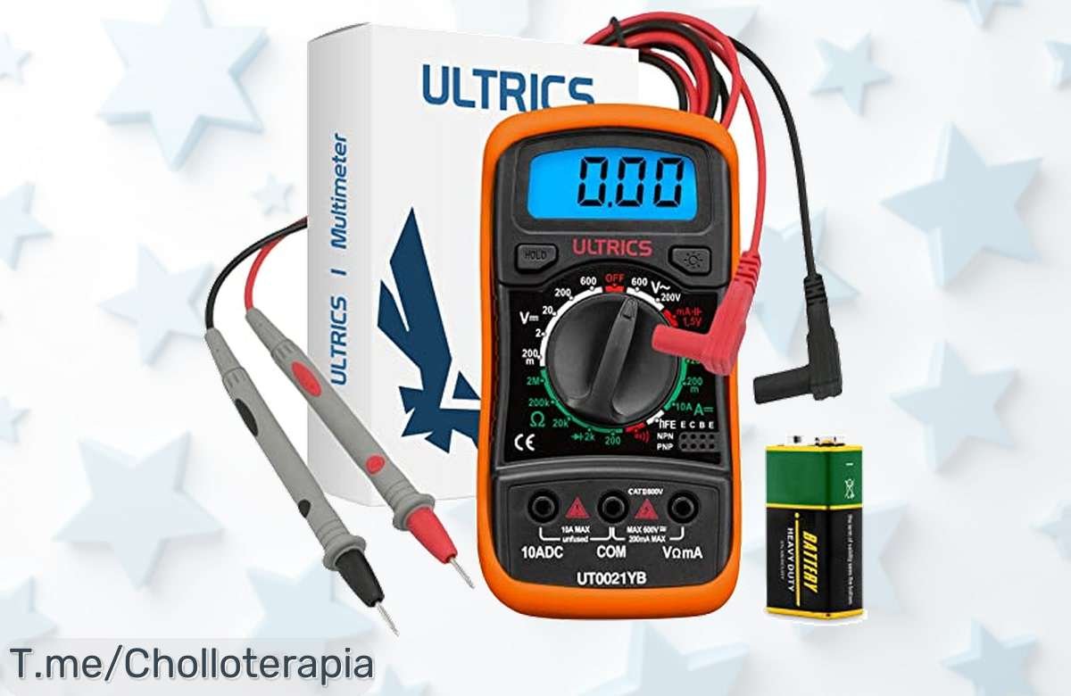Consigue el ultrics multímetro digital, precisión y resistencia en mini tamaño ¡a precio de ganga! No pierdas esta oferta única, compra ya antes que se acabe.