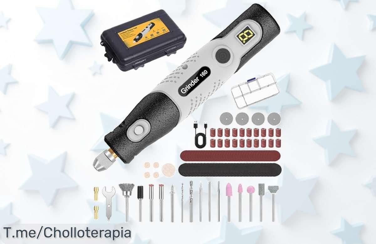 Consigue la 4V Mini Amoladora Eléctrica a un precio loco y llévate 111 accesorios para cortar y pulir todo lo que quieras. Oferta limitada, ¡únete al super chollo ahora!