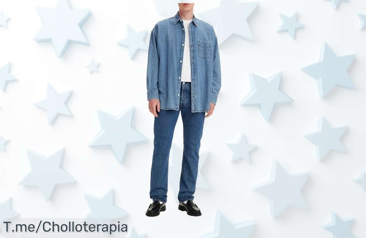 Consigue los Levi’s 501 Original Fit en Stonewash a un precio loco y disfruta de su diseño ligero que te da libertad total, ¡aprovecha este ofertón antes de que se agoten!