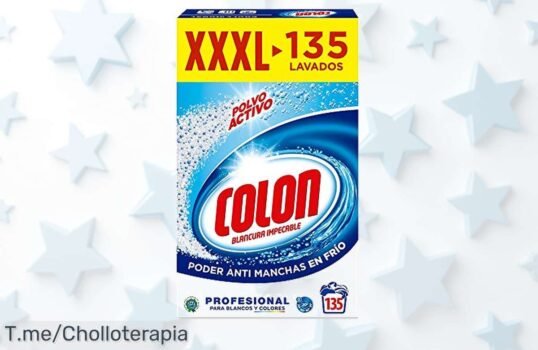 Descubre Colon Polvo Activo, el super chollo que elimina manchas en agua fría y da vida a tus prendas ¡Hazte con este ofertón antes de que se agote!
