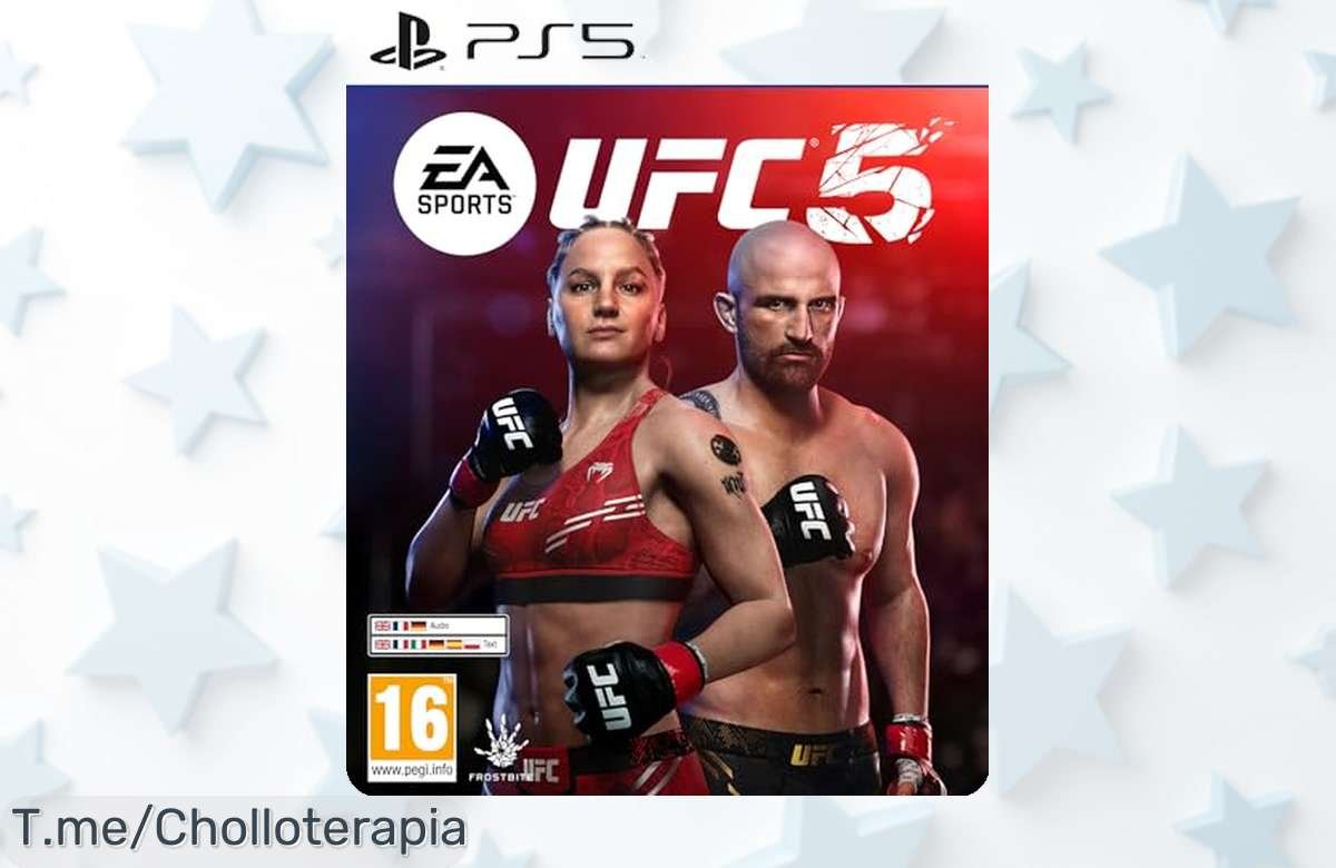 Descubre EA SPORTS UFC 5 para PS5: Combates hiperrealistas y más de 64,000 movimientos en un super chollo que no puedes dejar pasar. ¡Actúa ya antes que se acabe!