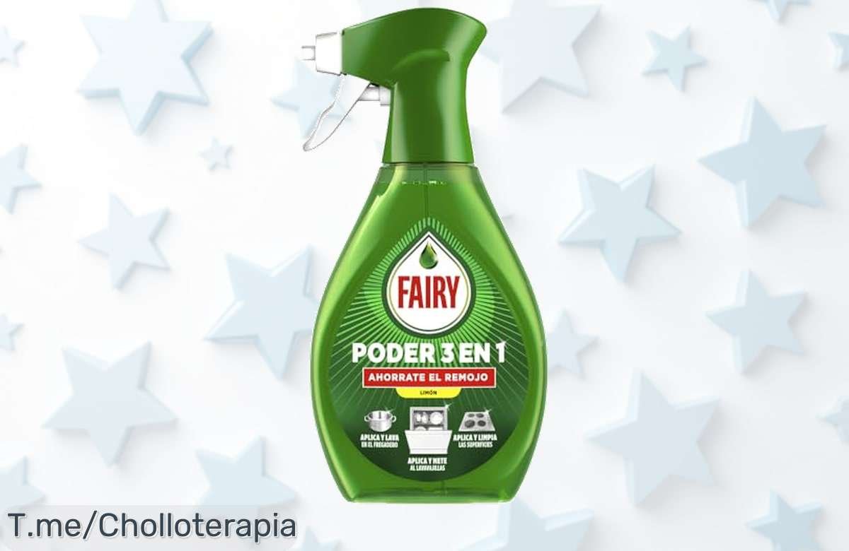 Descubre Fairy Poder Sin Remojo, el limpiador que derrite la grasa en minutos y deja tu cocina brillante. ¡Aprovecha este ofertón antes de que se acabe!