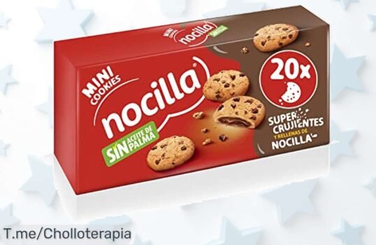 Descubre Nocilla con Mini Cookies a un precio loco, ¡rellenas de chocolate y sabor increíble! Aprovecha esta oferta brutal y llévate 4 packs antes que se agoten