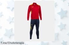Descubre el Chándal Hombre Joma Championship VII en rojo y amarillo a un precio loco, destacando en cada partido ¡Apresúrate, la oferta es por tiempo limitado!
