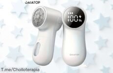 Descubre el Gaiatop, el removedor de bolas con pantalla digital y carga USB que rejuvenece tu ropa al instante ¡Aprovecha este ofertón único antes de que se acabe!