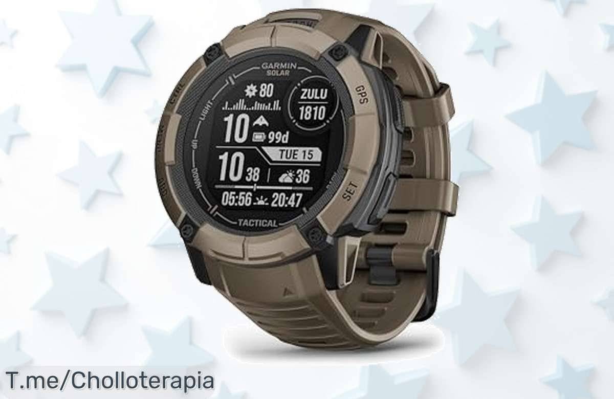 Descubre el Garmin Instinct 2X Solar, un reloj táctico con GPS que transforma tus entrenamientos. Aprovecha este ofertón único y no te quedes sin el tuyo ya mismo.