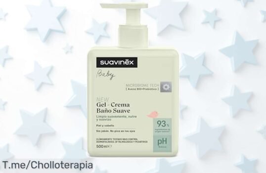 Descubre el GelCrema Baño Suave para Bebés, con un 93% de ingredientes naturales y sin picor en los ojos ¡Aprovecha este ofertón antes de que se acabe!