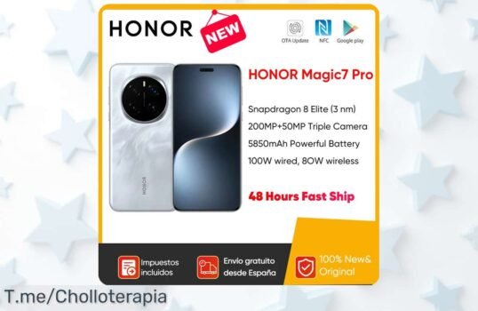 Descubre el Honor Magic7 Pro 5G con pantalla deslumbrante y carga rápida: ¡un super chollo que no puedes dejar pasar, actúa ya antes de que se agote esta oferta única!