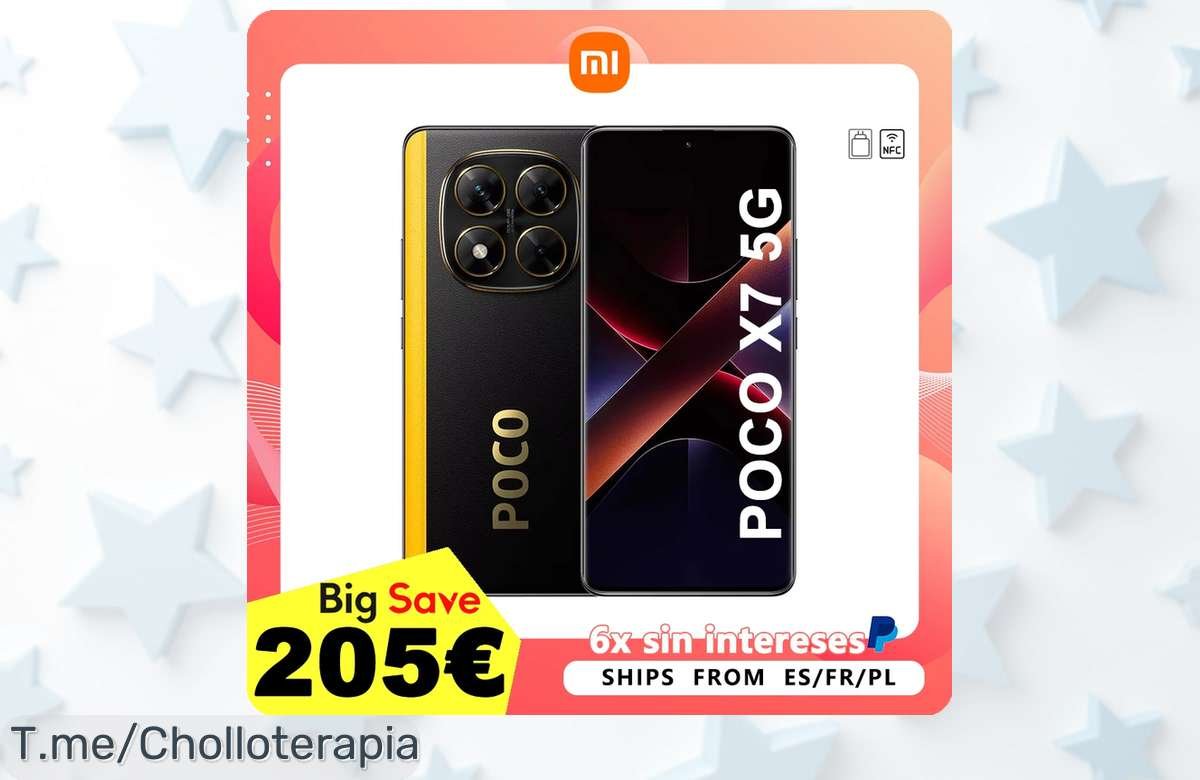Descubre el POCO X7 5G a un precio loco: carga rapidísima y alucinantes características. ¡No dejes pasar este ofertón! Usa tu cupón antes que se agote, hazlo tuyo ya!