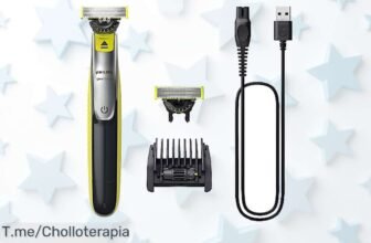 Descubre el Philips OneBlade 360 y redefine tu afeitado con corte suave en todas direcciones, ¡aprovecha este super chollo antes de que se agote y luce impecable ya!