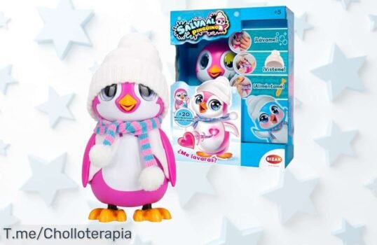 Descubre el Pingüino Rosa Interactivo, una mascota divertida que cuida y viste Aprovecha este super chollo antes de que se agote, ¡compra ahora y llena tu día de alegría!