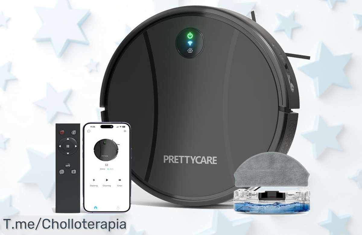 Descubre el PrettyCare-Robot Aspirador C2, la máquina que limpia por ti con potencia loca y 150 minutos de autonomía. ¡No te quedes sin tu ofertón antes de que se agote!