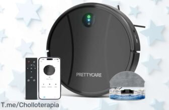 Descubre el PrettyCare-Robot Aspirador C2 y transforma tu hogar con un aspirado, fregado y barrido en uno; ¡no pierdas este ofertón limitado para limpiar sin esfuerzo!