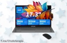 Descubre el Teclast F17Plus: Laptop de 17,3” con 16GB RAM y 512GB SSD a un precio loco ¡Aprovecha este super chollo antes que se acabe y maximiza tu productividad ya!
