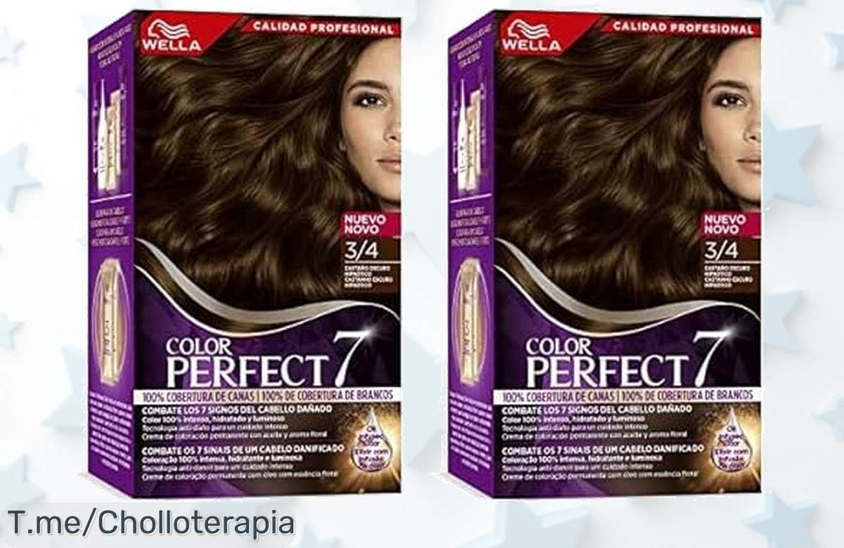 Descubre el Tinte Wella Color Perfect: cobertura de canas al 100%, hidratación intensa y un castaño oscuro hipnótico. ¡No te quedes sin este ofertón, compra ya!