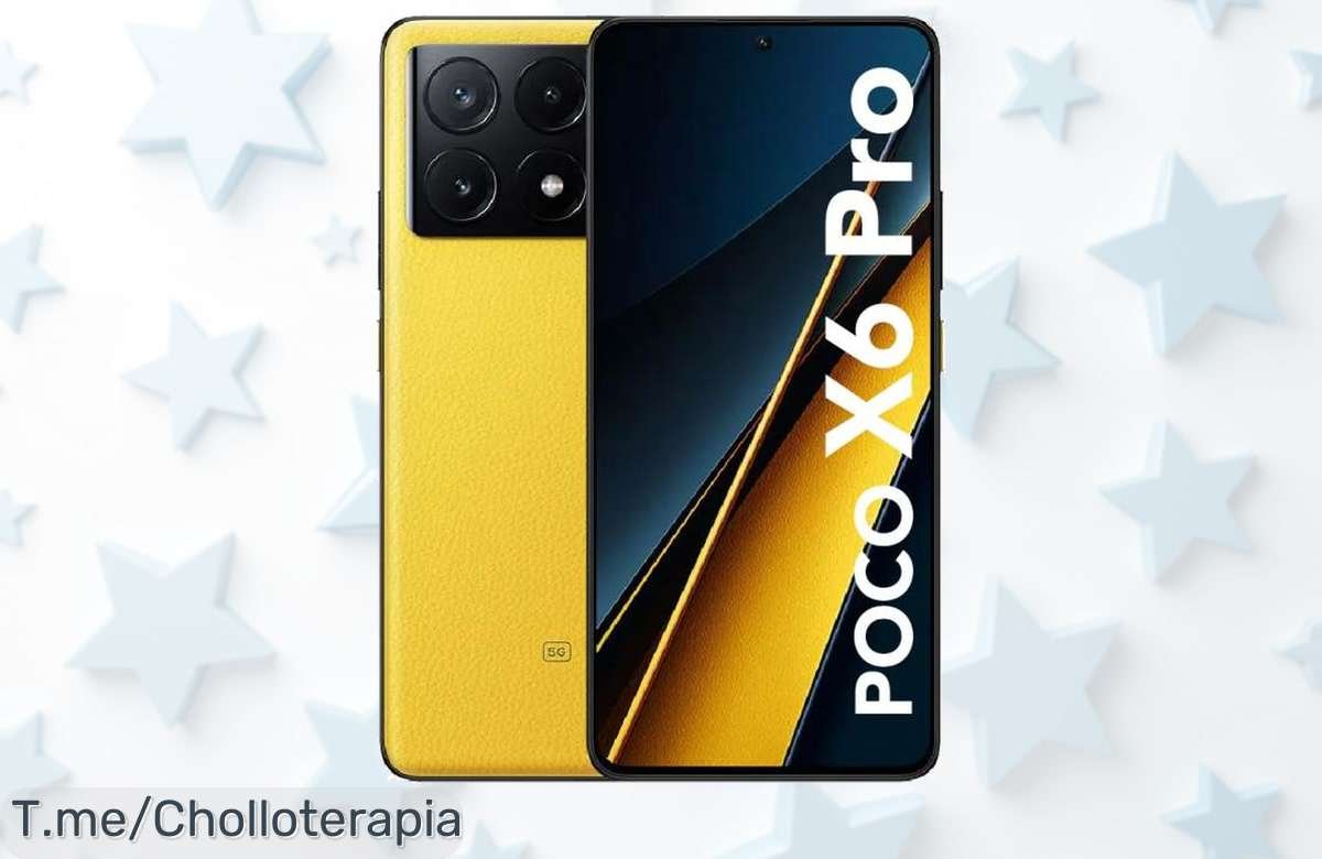 Descubre el Xiaomi POCO X6 Pro 5G con pantalla Flow AMOLED de 120Hz y cámara triple de 64MP, ¡super chollo a precio nunca visto! Compra ya antes que se agote.