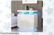Descubre el aparador de cocina que ilumina tu hogar y carga tus dispositivos, ¡aprovecha este ofertón único con descuento brutal antes de que se agote!