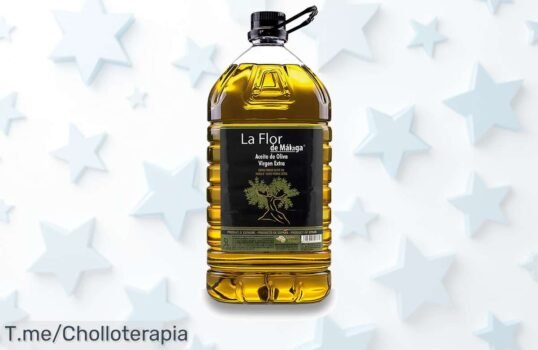 Descubre el auténtico sabor del aceite de oliva virgen extra La Flor de Málaga: ¡5 litros a un precio loco! Aprovecha este ofertón y usa tu cupón, la oferta es limitada