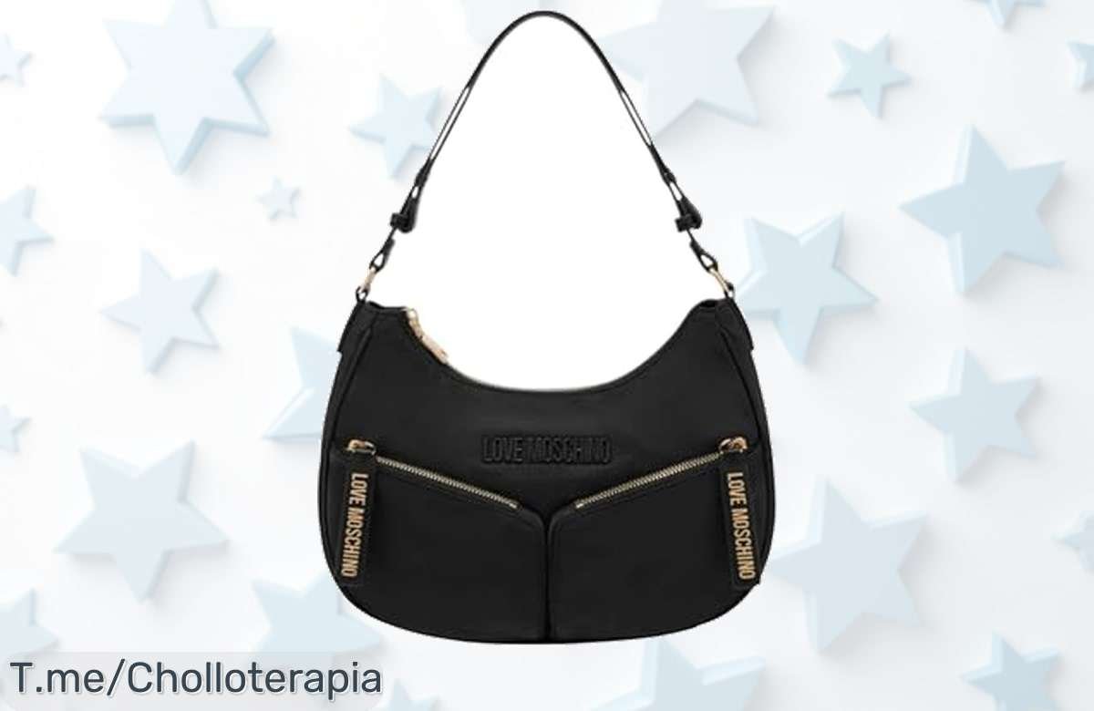 Descubre el bolso Love Moschino Jc4379pp0l en negro, un super chollo que añade glamour a tu look. Oferta limitada, ¡apróvecha este ofertón antes de que se acabe!