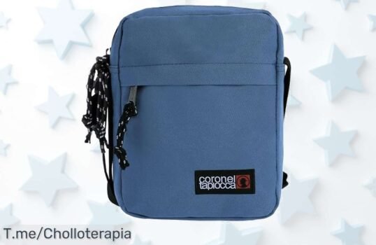 Descubre el bolso bandolera azul de Coronel Tapiocca, un super chollo con amplios compartimentos para todo lo que necesitas ¡No dejes pasar este ofertón limitado y actúa ya!