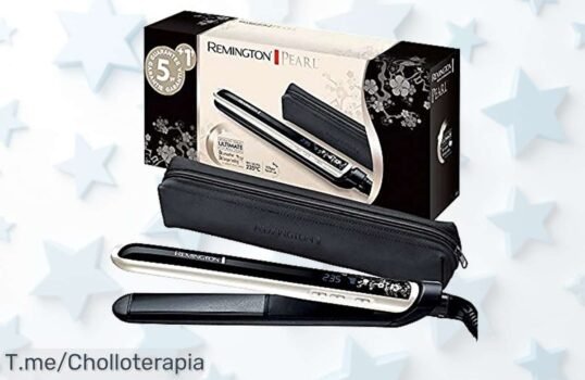 Descubre el brillo y suavidad de tu cabello con la plancha Remington Pearl, ¡precios locos por tiempo limitado! No te pierdas este ofertón antes de que se agote