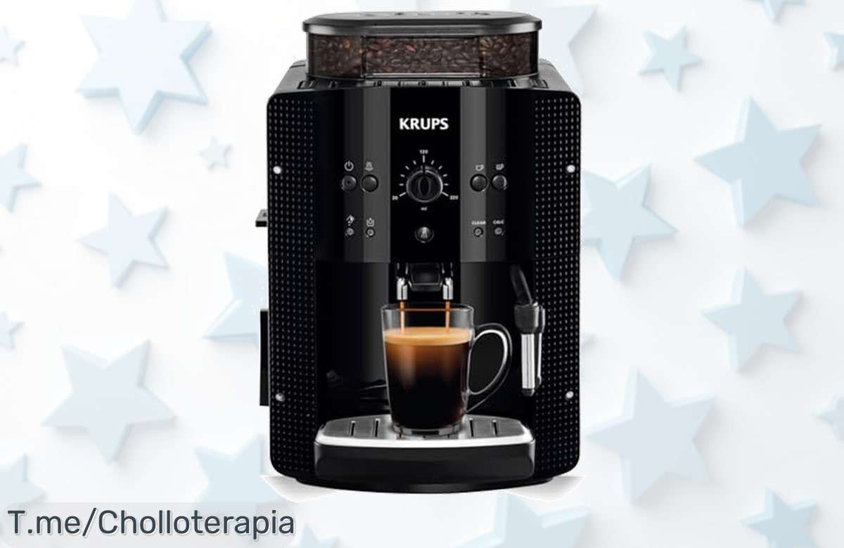 Descubre el café perfecto con Krups Roma EA810870, ¡una superautomática que muele y prepara al instante! Aprovecha este ofertón único antes de que sea tarde.