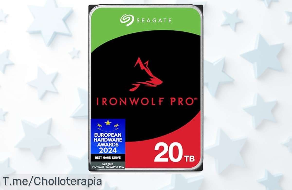 Descubre el chollo nunca visto: Seagate IronWolf Pro de 20 TB, velocidad increíble y fiabilidad total. ¡No dejes pasar este ofertón limitado!