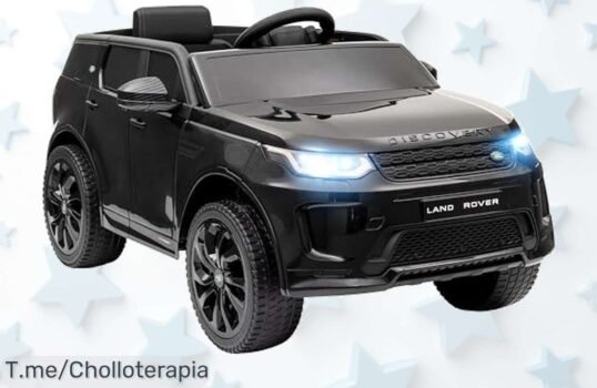 Descubre el coche eléctrico soñado para tus peques con luces y música que hará cada paseo una aventura ¡Aprovecha este super chollo antes de que se agote!