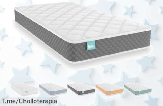 Descubre el colchón cuna viscoelástico Nalui, ¡descanso seguro y firmeza perfecta para tu bebé! Aprovecha este ofertón antes de que se agote, ¡no lo dejes pasar!