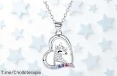 Descubre el collar de unicornio en plata 925, un diseño que trae suerte y es perfecto para regalar ¡Aprovecha este ofertón antes de que se agoten!