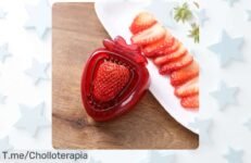 Descubre el cortador de fresas que transformará tus postres en un super chollo; quita tallos en segundos y disfruta creando recetas deliciosas ¡Ofertón limitado, actúa ya!