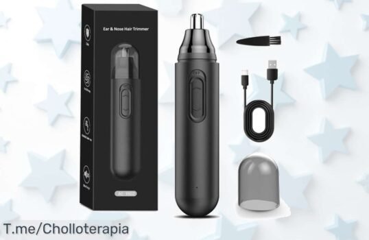 Descubre el cortapelos de nariz y orejas más indoloro del mercado, recargable por USB y fácil de limpiar ¡Aprovecha este super chollo antes que se agote!