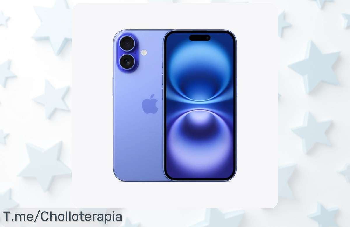 Descubre el iPhone 16 5G con tecnología nunca vista, disfruta de su cámara ultra gran angular y aprovecha este super chollo antes que se acabe ¡Compra ya!