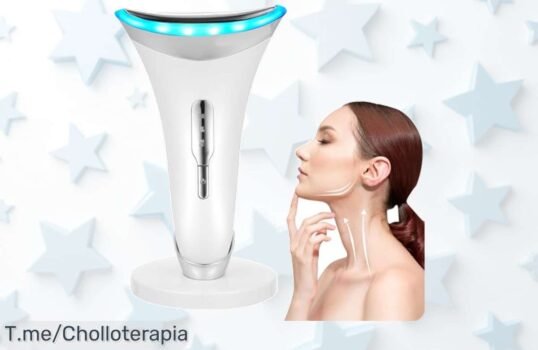 Descubre el masajeador facial que está arrasando con un descuentazo brutal: potencia antiarrugas y calentamiento a 45°C ¡No dejes pasar este super chollo, compra ya!
