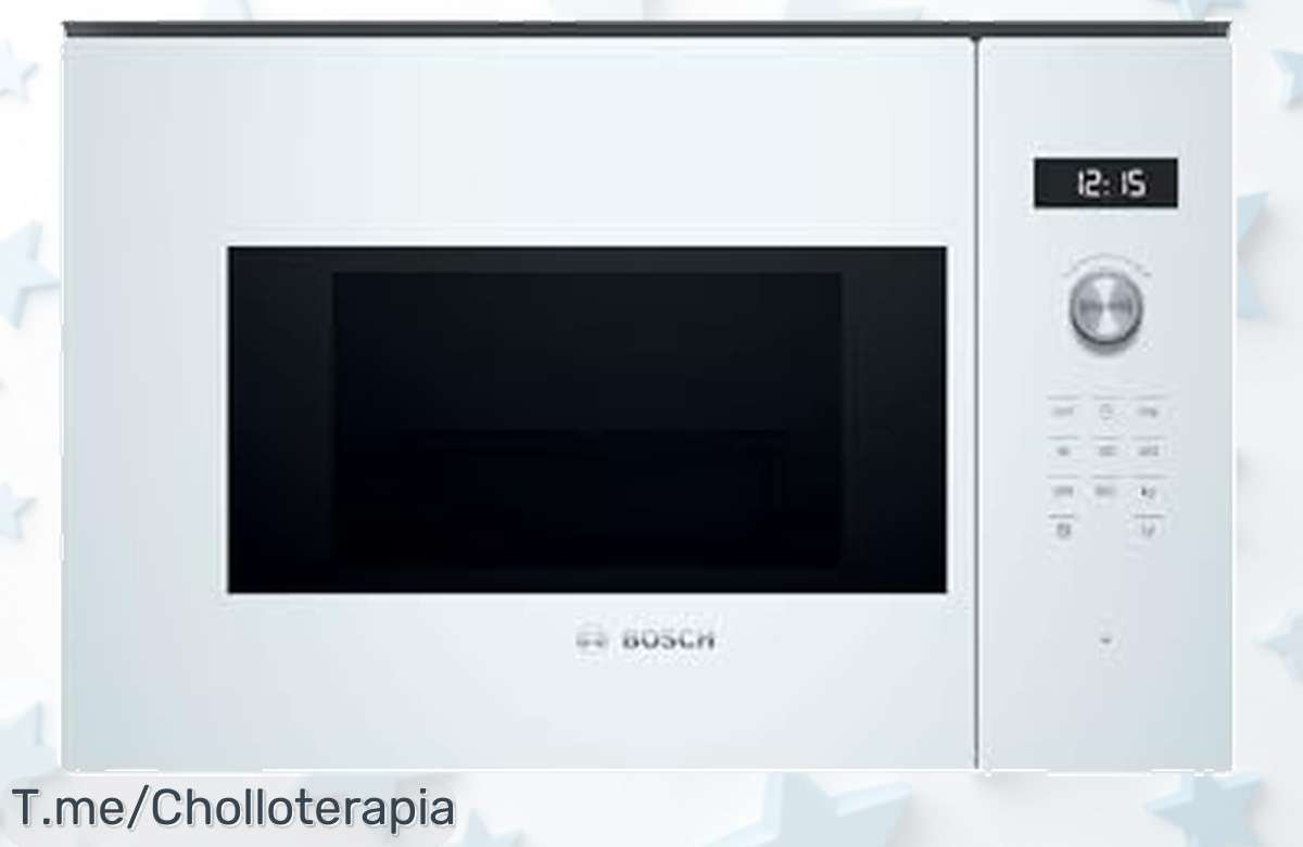 Descubre el microondas Bosch a precio de ganga: ¡cocina como un chef con 7 recetas automáticas! Oferta limitada, no te quedes sin él y transforma tu cocina hoy mismo.