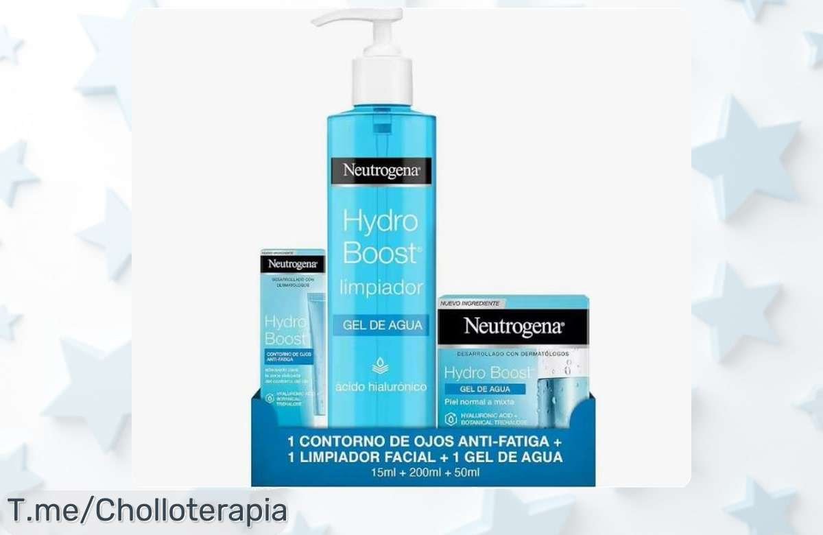 Descubre el milagro para tu piel con Neutrogena Hydro Boost, ¡ofertón único que te hará brillar! Solo por tiempo limitado, haz tu pedido y luce radiante ya.