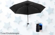 Descubre el mini paraguas antiviento RISVOWO, un super chollo que bloquea el 95% de los rayos solares y aguanta viento fuerte ¡Compra ahora antes de que se acaben!