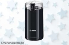 Descubre el molinillo de café eléctrico Bosch a un precio loco: disfruta del mejor café fresco en casa con cuchillas inox y capacidad para 75g ¡No te quedes sin el tuyo, date prisa!