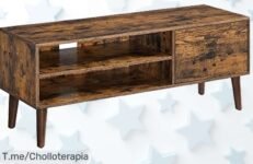 Descubre el mueble de TV retro que transformará tu sala en un espacio único y acogedor, con precio loco ¡aprovecha esta oferta limitada antes de que se agote!